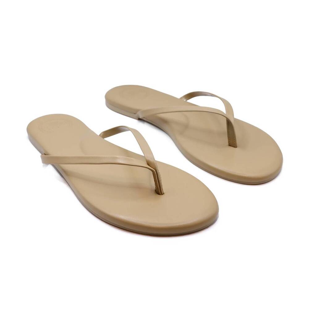 NEW SOLEI SEA women's indie flip flops in nude
